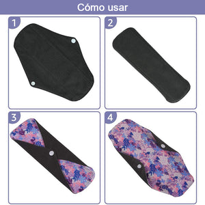 Toallas sanitarias reutilizables lavables