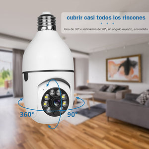 Bombilla de luz de cámara de seguridad WiFi