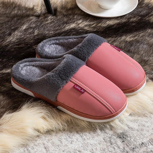 Zapatillas PU impermeables y antideslizantes a prueba de pelusas