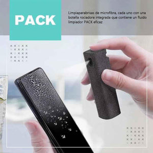 2 en 1 Botella de Spray de Limpieza de Pantalla y Paño