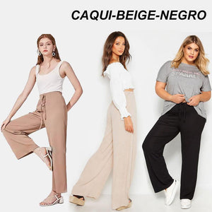 Pantalones Anchos de Seda para Mujer