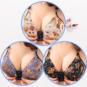 Sujetador de mujer frontal con hebilla estampado