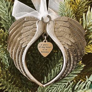 Adorno de Ala de Ángel de la Campana de Navidad