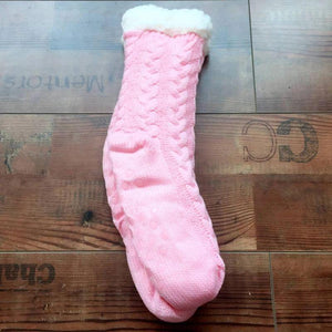Calcetines Antideslizantes, Tejido de Felpa Extra Larga