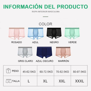 Ropa interior de seda de hielo para hombre