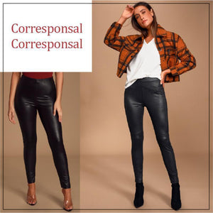 Legging de Piel Sintética Elástica