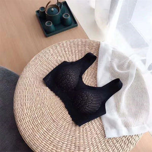 Sujetador de encaje inalámbrico Push Up Comfort a prueba de golpes