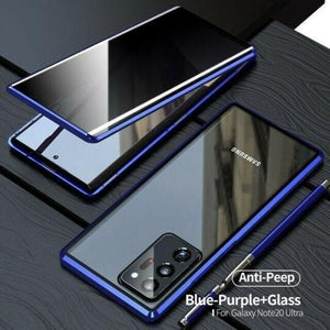 [2021 Nuevo Samsung] - Estuche para Teléfono de Vidrio Templado Anti-Peep con Protección Lateral