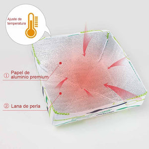 Tapa de Retención de Calor Plegable para Alimentos
