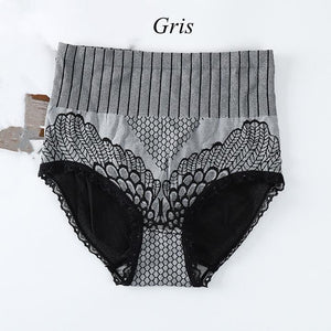 Ropa interior de algodón de cintura alta para mujer
