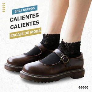 Calcetines térmicos de encaje de moda (3 pares)