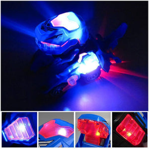 Carro LED Dinosaurio Transforma Automáticamente