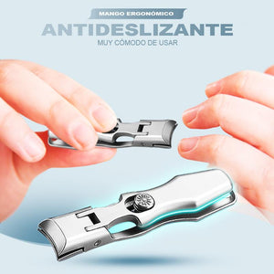 Cortaúñas portátil anti salpicaduras de bloqueo automático