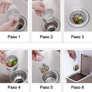 Bolsa de malla de filtro de fregadero de cocina