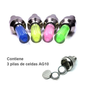 Tapas de Válvula LED Premium para Ruedas (2 Piezas)