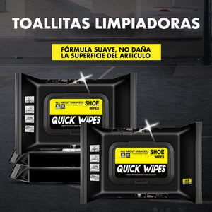 TOALLITAS PARA LIMPIAR TUS ZAPATOS, BOLSOS, CHAQUETAS DE CUERO