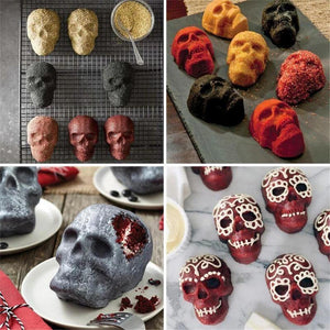 Molde para Pastel de Calavera 3D