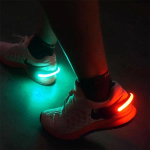 Luz de clip de zapato que emite luz LED (1 par)