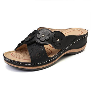 Sandalias de Cuña con Flores