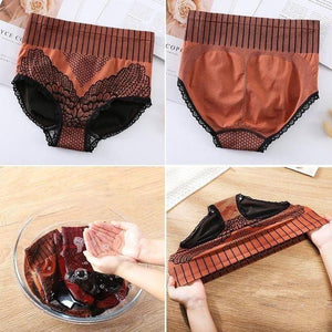 Ropa interior de algodón de cintura alta para mujer