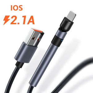 Cable de carga para móvil con soporte giratorio