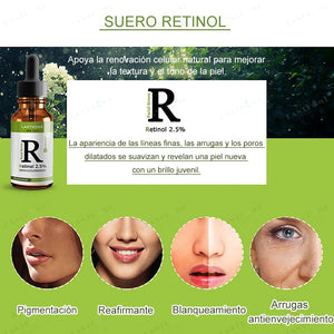 Suero hidratante de retinol, aclara las líneas finas