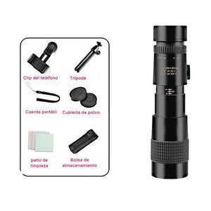 Telescopio Monocular de Súper Zoom Telefotográfico de 4K 10-300X40mm