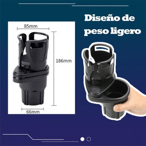 Portavasos y organizador multiusos para coche