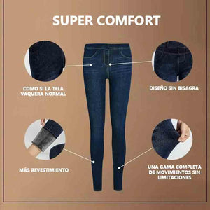 PANTALONES CALIENTES DE MUJER MALLAS TÉRMICAS