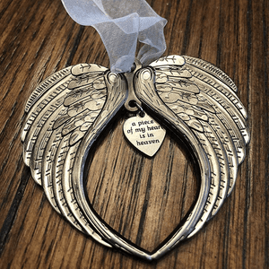 Adorno de Ala de Ángel de la Campana de Navidad