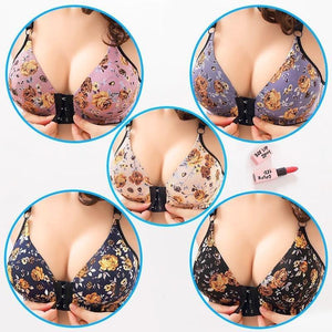 Sujetador de mujer frontal con hebilla estampado