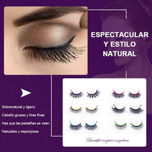 Delineador De Ojos Reutilizable Y Pegatinas Para Pestañas