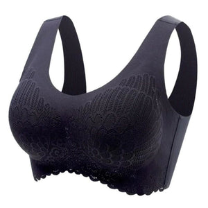 Sujetador de encaje inalámbrico Push Up Comfort a prueba de golpes