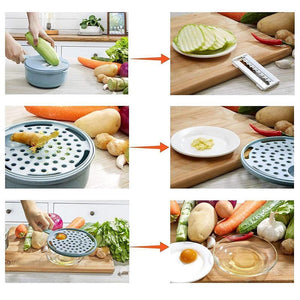 Picadora de Alimentos Fácil Multifuncional 9 en 1