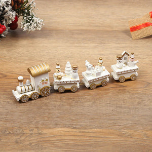 Adornos de Navidad tren de madera