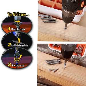 Juego de Removedor de Tornillos Dañado, 4 Piezas