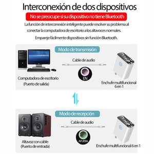 Enchufe multifuncional 6 en 1