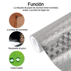 Etiqueta de Aluminio, Resistente al Aceite y Agua