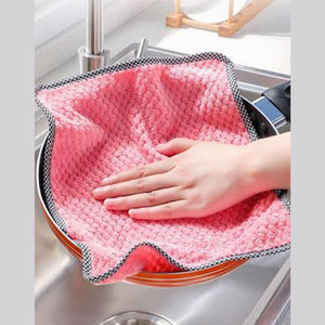 Paño de cocina a prueba de aceite (5 piezas, color aleatorio)
