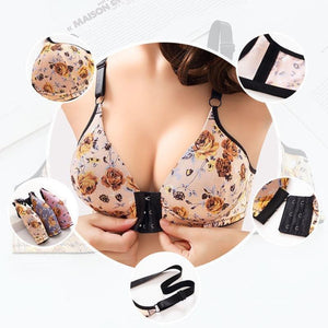 Sujetador de mujer frontal con hebilla estampado