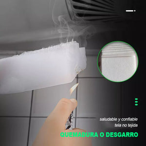 Papel de filtro de grasa para campana extractora de tiro lateral