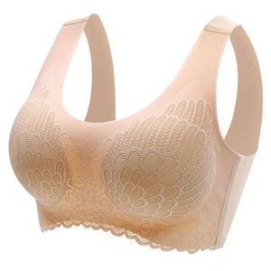 Sujetador de encaje inalámbrico Push Up Comfort a prueba de golpes