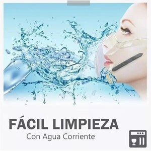 Protector facial transparente que no se empaña (color aleatorio)