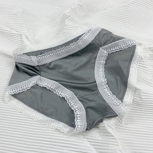 Bragas de seda real para mujeres de encaje