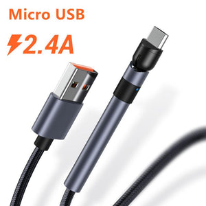 Cable de carga para móvil con soporte giratorio