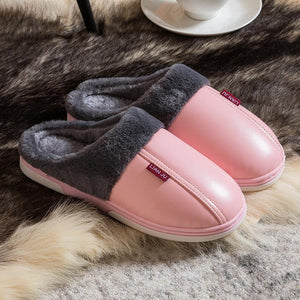 Zapatillas PU impermeables y antideslizantes a prueba de pelusas