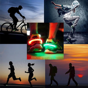 Luz de clip de zapato que emite luz LED (1 par)