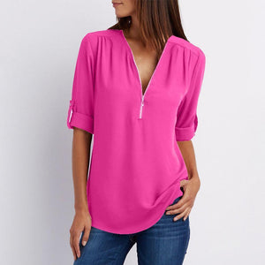 Camiseta Casual con Cuello en V