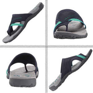 Sandalias de malla y piel transpirables