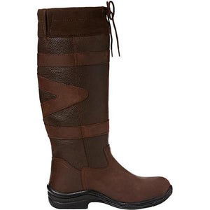 Botas largas de mujer estilo británico con cordones